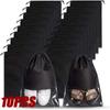 5/10PCS Travel Shoe Bags Portable Shoes Bag with Drawstring Non-Woven Fabric Shoe Storage Bags Dustproof Clothes Shoe Organizer