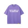 Unisex Oversized Cotton T-Shirt With Bold Letter Print Loose Fit Streetwear Tee Casual Wear