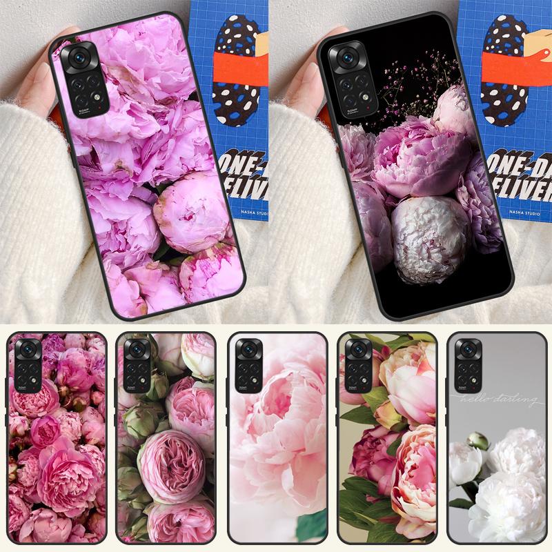 Пионы Красивый Цветочный Чехол Для Xiaomi Redmi Note 14 13 12 Pro 11 9 10 9S 10S 11S 12S Redmi 14C 13C 10C 12C Обложка