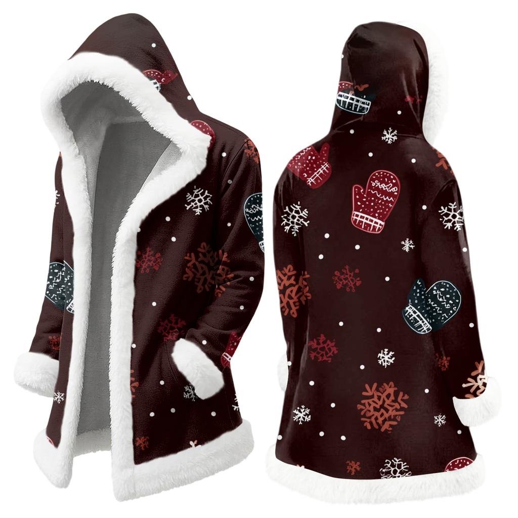 Мужская повседневная куртка с рождественским принтом