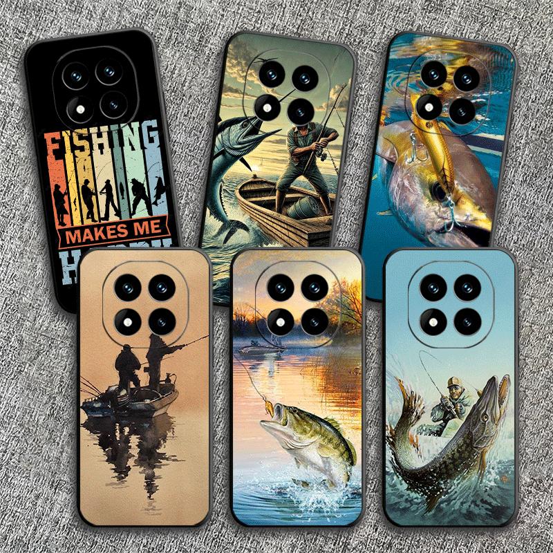 Hunting Fishing Man Soft Phone Case for Xiaomi Redmi Note 12 13 14 15 Pro Plus 11 12S 11S 11T 10 4G Black Cover Back Shell