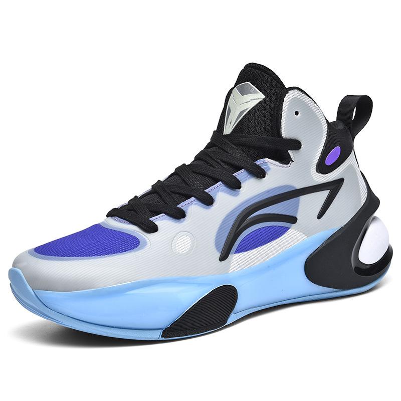 Мужские и женские баскетбольные кроссовки осенне-зимнего сезона, средние и высокие, на молнии, со шнуровкой, с сетчатой поверхностью, нескользящие, тренировочные кроссовки, спортивная обувь