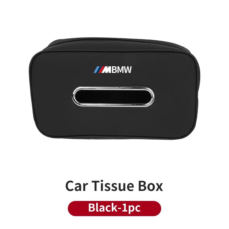 Car Sticker 2025 Hot Car Seatback Tissue Box Armrest Paper Napkin Storage Bag Accessories For BMW Performance X1 X3 X5 E39 E46 E