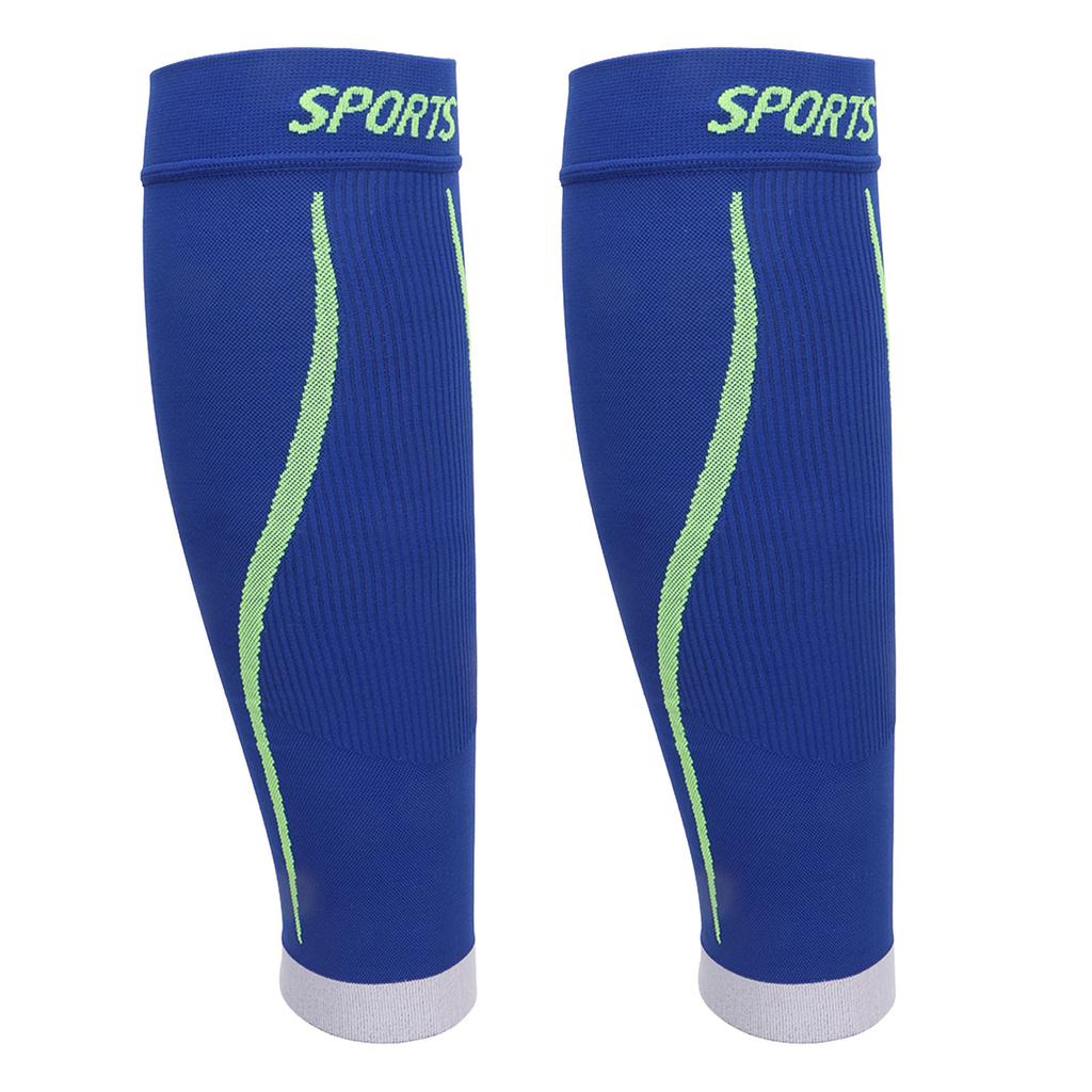 Calf Compression Sleeves Footless Leg Compression Sleeve Splint for Sports Running Dark Blue XXL
