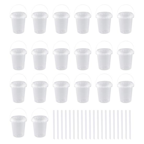 5/10/15/20 шт. Одноразовые стаканы с крышками и соломинками Большие 700 мл Прозрачные пластиковые стаканы для напитков Ручной дизайн Стаканы для напитков