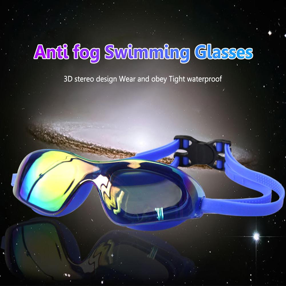 Electroplate Diving Glasses Adjustable Swim Pool Eyewear No Leaking Swim Race Goggles for Women Men Youth Kids