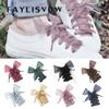 Fashion 110CM Flat Silk Ribbon Shoelaces Sport Shoe Laces Sneaker One Pair Party DIY Decorations