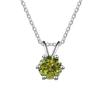 925 Sterling Silver Mosan Premium Pendant Necklace Classic Style Moissanite Gold Silver Wedding Party Engagement Anniversary