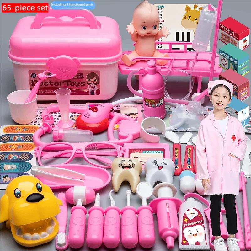 WizKidz Doctor Nurse Role Play Set Medical Tools With Stethoscope & Injectors In A Pretend Play Trolley Box Ideal Gift for Kids