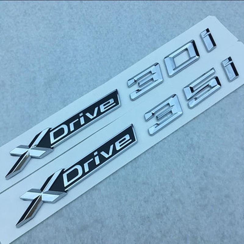 1X новый ABS хромированный автомобильный логотип XDrive, наклейка с эмблемой X Drive 20i 25i 28i 30i 35i 40i 48i 50i для B + W X1 X3 X4 X5 X6