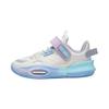 Li Ning All City 10 Low Basketball Shoes Kids Sneaker White Blue Purple YKNS066-1