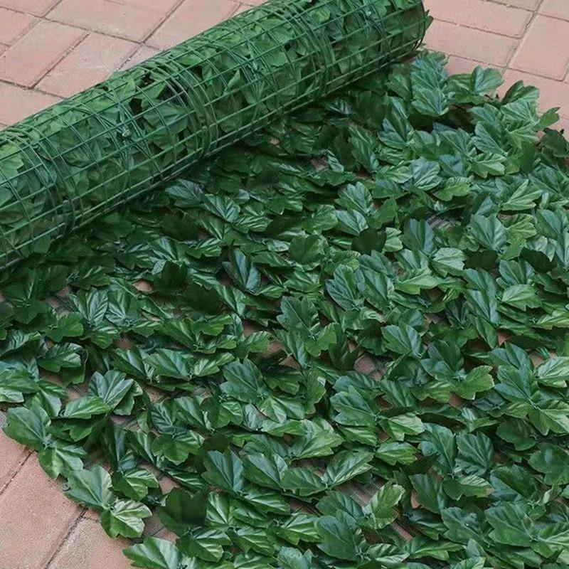 50X300cm Artificial Ivy Hedge Green Leaf Fence Panels Faux Privacy Fence Screen for Home Outdoor Garden Balcony Decoration