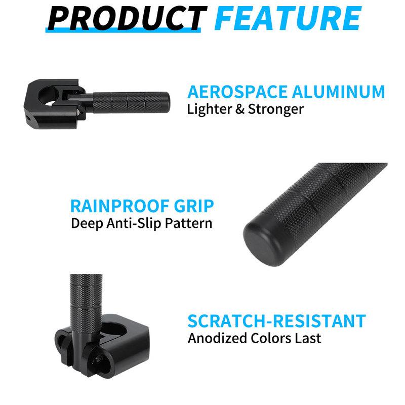 Highway Foot Pegs 7/8"-1.25" Adventure Crash Bar Rest Pedal For KLR650 DR650 XR650L Tenere 700 V-storm ADV Dirt Bike Dual Sport