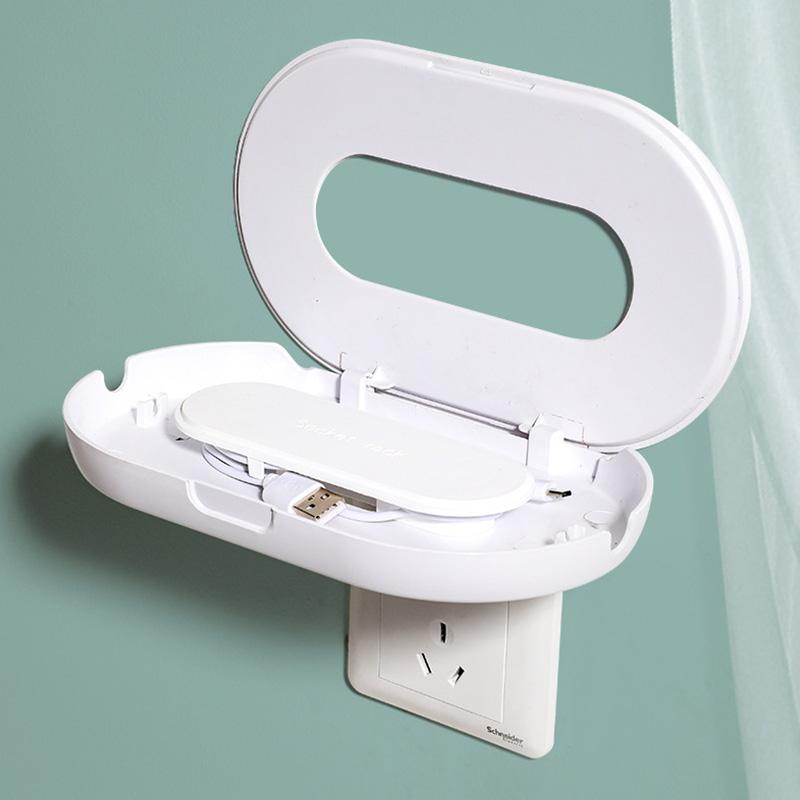 Punch-Free Socket Storage Rack On The Wall Router Shelf Outlet Placement Holder Cable Organizer Bedroom Living Room Decoration