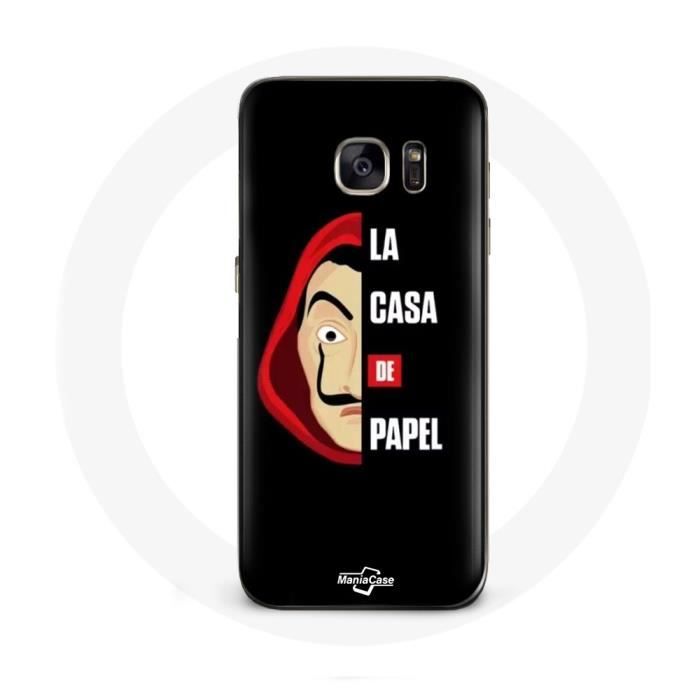 Case for Samsung Galaxy S7 Edge La Casa De Papel Logo and Mask