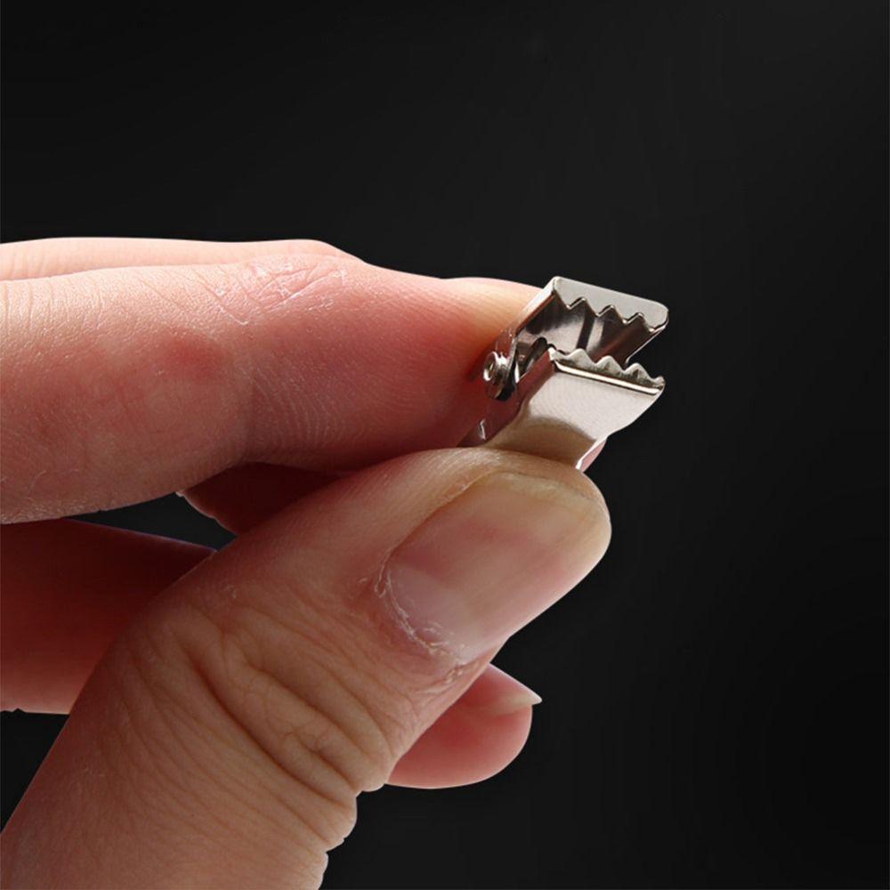 100 шт. Зажим-крокодил из нержавеющей стали для штор, открывающийся/закрывающийся, зажим для штор, карнизы