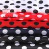 Stylish Polka Dot Satin Fabric for Clothing, Lining, Ribbons, Handbags, Costumes, and Headscarves