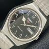 AUTOMATIC VINTAGE SEIKO 5 JAPAN 6309A MENS ARABIC BLACK DIAL WATCH A702659-1 R209-a702659