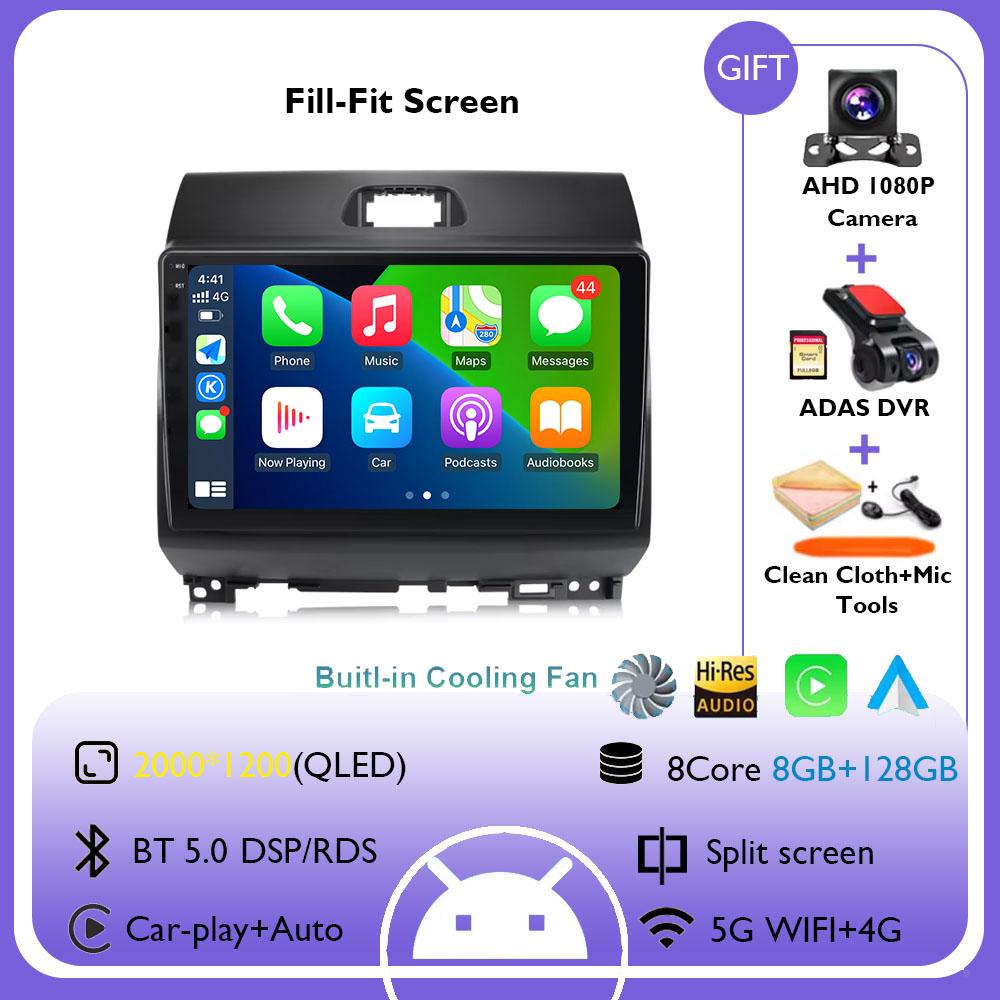 9-дюймовый Android 14 автомобильный радиоприемник стерео беспроводной Carplay Auto для KIA Ray 2011 - 2017 мультимедийный плеер GPS навигация HD экран