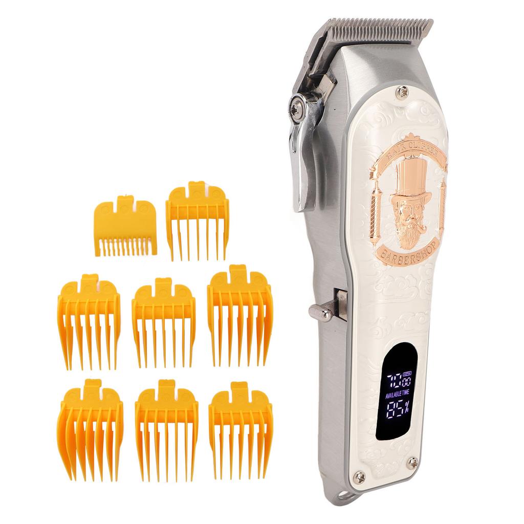 Electric Hair Trimmer Multipurpose Stainless Steel Blades High Power Rechargeable Hair Clipper for Home Salon