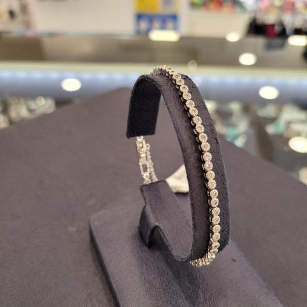 Atria One-Line Mini Tennis B Bracelet PTPBAET0010WHF