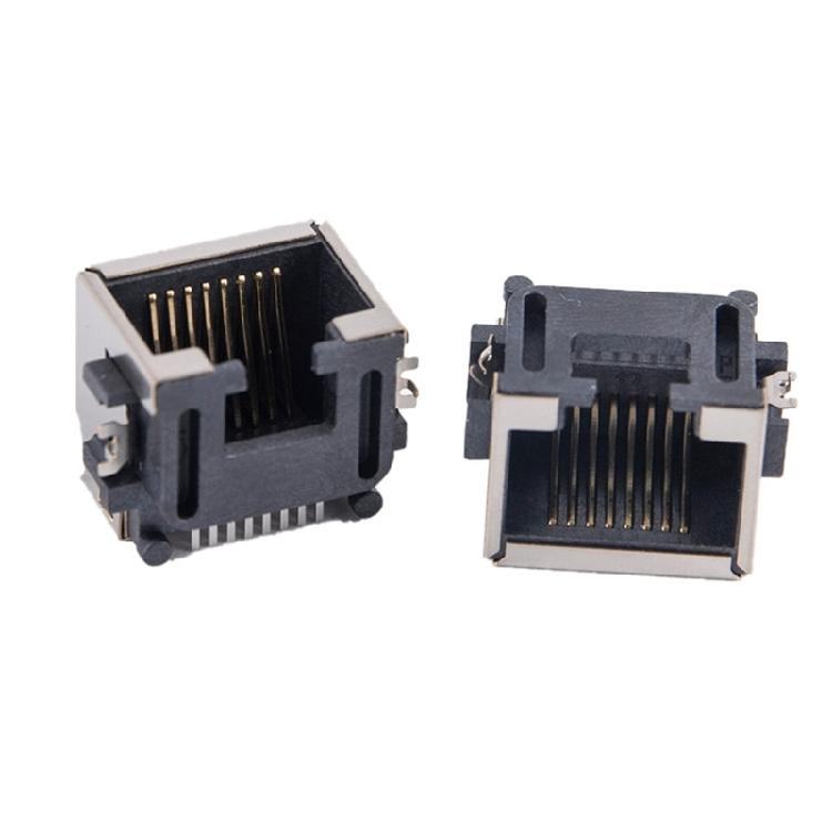 Surfaces Mount RJ45 Ethernet Jacks 10PCS/Pack Metal Shell RJ45 Ethernet Jacks Socket High Durability For Thin Devices