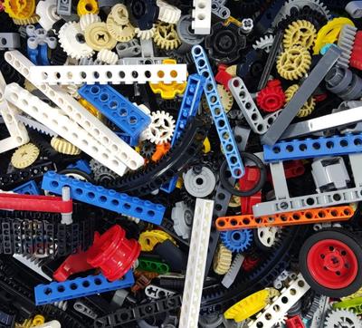 Детали Technic весом 2 фунта от Habow совместимы с деталями Lego Technic.. Запасные части для строительных блоков. Технические случайные детали.