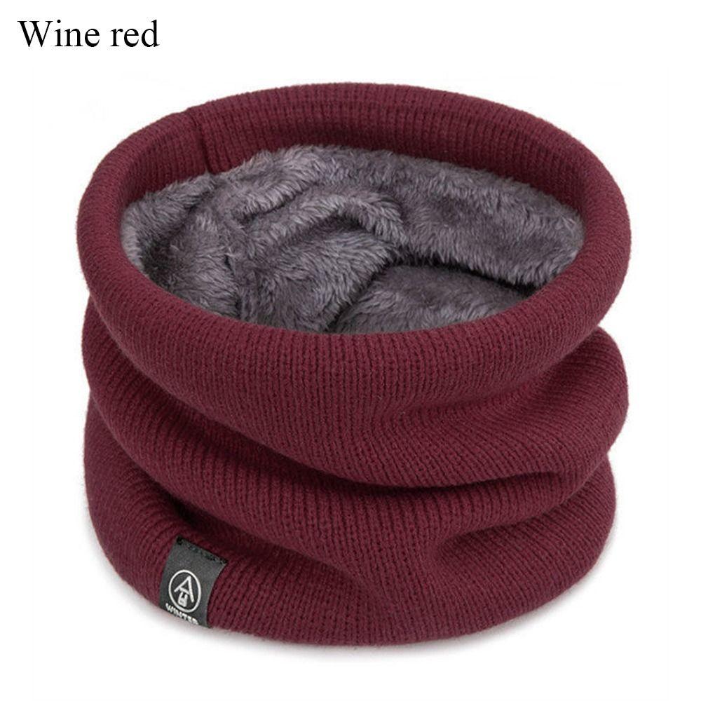 Wool Fur Neck Warmer Thickened Lining Sport Scarf Fashion Face Mask Winter