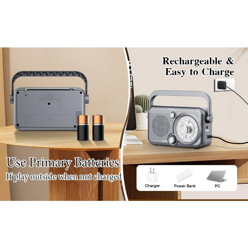 Multifunctional Wireless Bluetooth Speaker Full Band FM/AM Radio Card U Disk High Volume MP3 Player