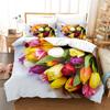 Beautiful Flowers Bedding Duvet Cover Fashion Bedding Set King Quilt Cover Bed Set Girls Boys Bedding Duvet Cover Set Bedding