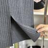 Women's High Waist Knitted Skirts Midi Sweater Skirt Ladies Split Back Skirts Spring Fall Women Clothing