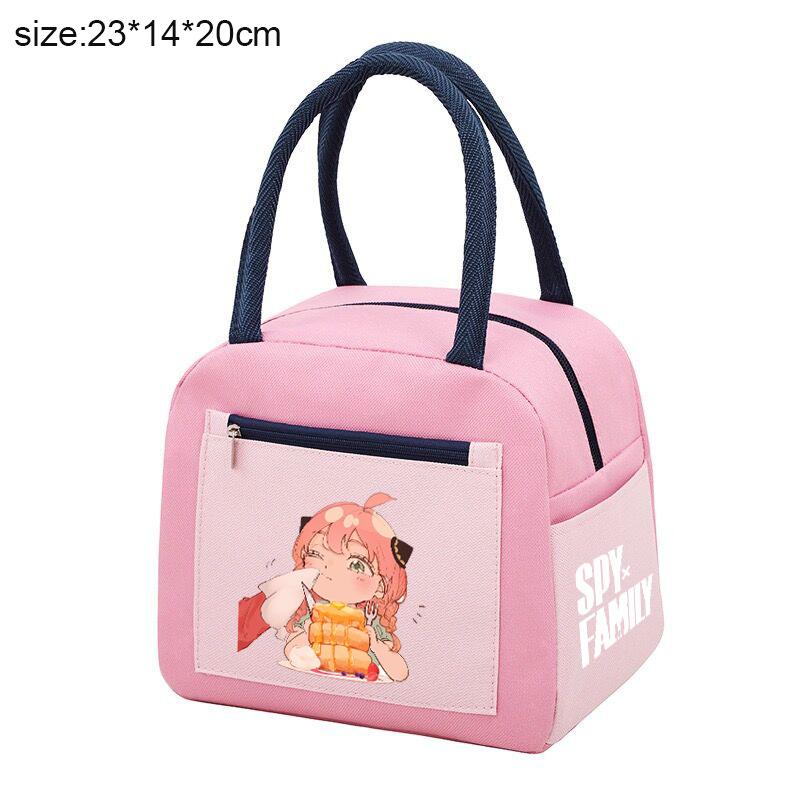 Spy Play House Simple Style Lunch Box Bag Explosion Color Matching Bento Bag Lunch Box Thermal Insulation Bag