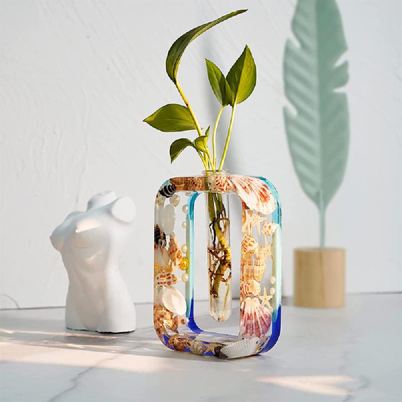 Ваза Эпоксидная Смола Форма Набор Станция для Проращивания Растений Силиконовый Инструмент для DIY Изготовления Для Гидропоники