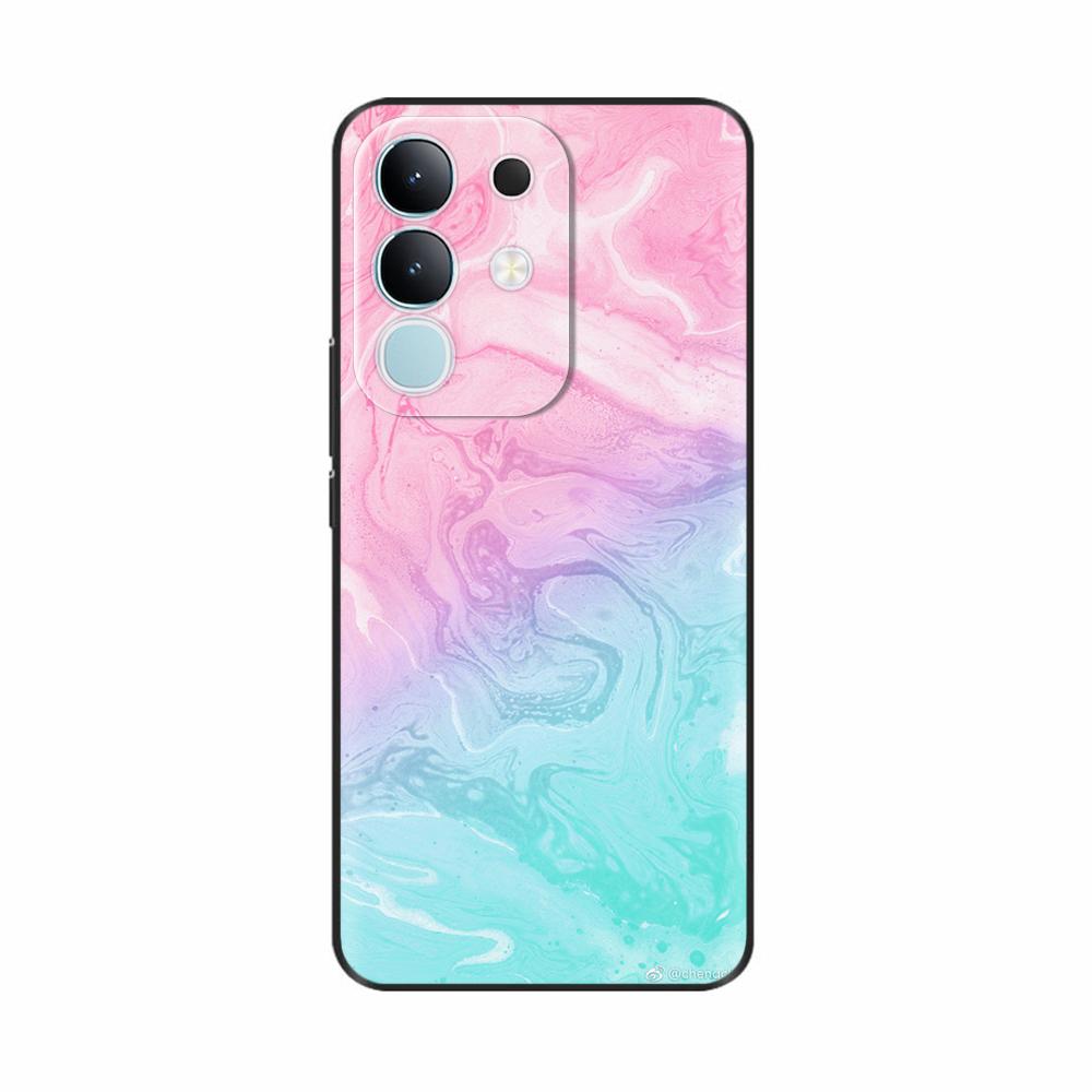Чехол-крышка для Vivo Y29 4G 2025 Милые Цветы Мягкий Силикон Capa Чехлы для Телефона Для Vivo Y29 4G Чехол Мультяшные Ударопрочные Сумки Coque