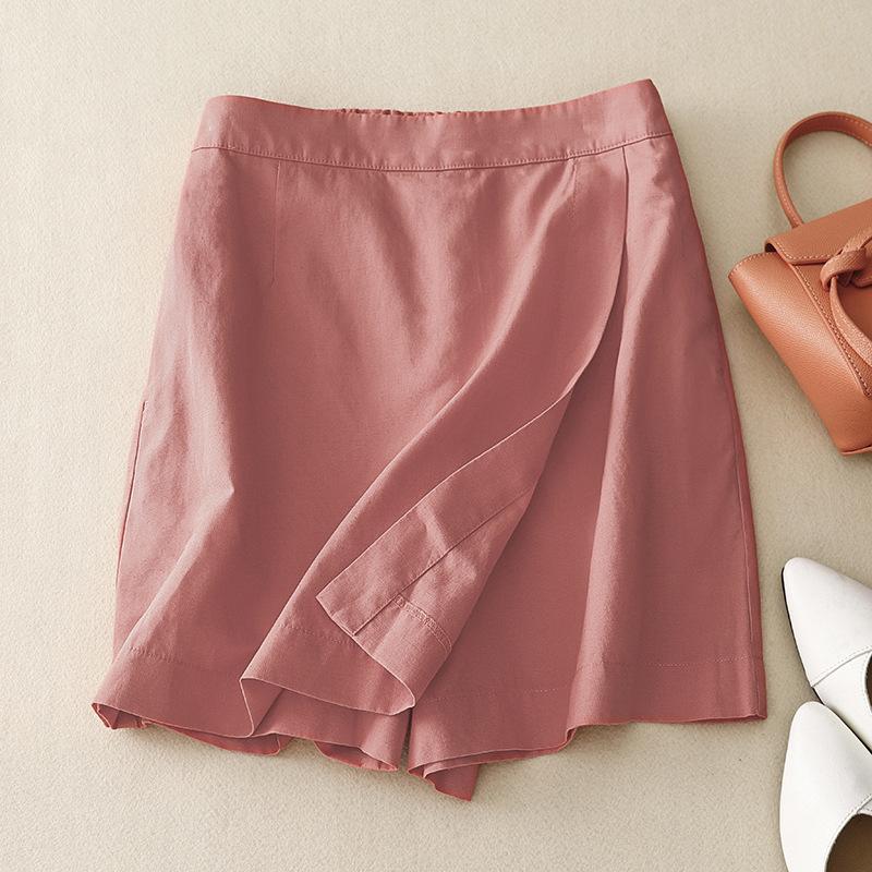 Женские летние спортивные шорты-кюлоты, однотонные повседневные брюки-кюлоты, эластичные шорты с высокой талией, уличная одежда