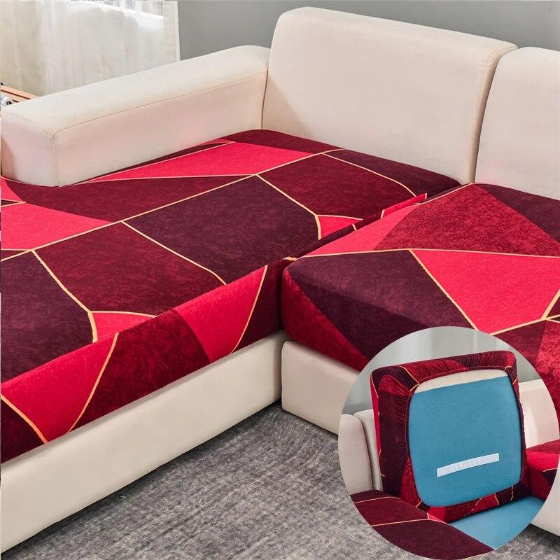 Эластичные чехлы для диванных подушек, чехлы для диванных сидений, противоскользящие защитные чехлы для мебели, замена отдельных подушек