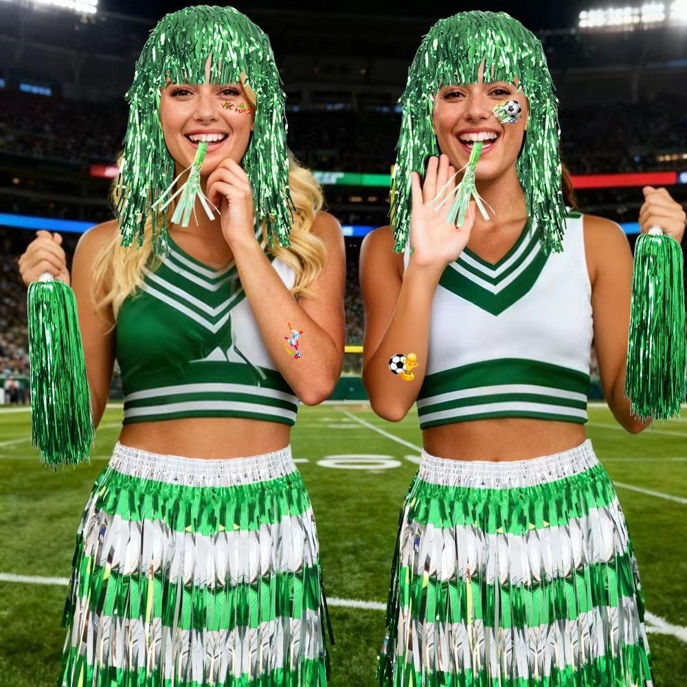 Fringe Skirt Soccer Fan Costume Supplies Set Cheerleading Gear Set Stage Performance Show