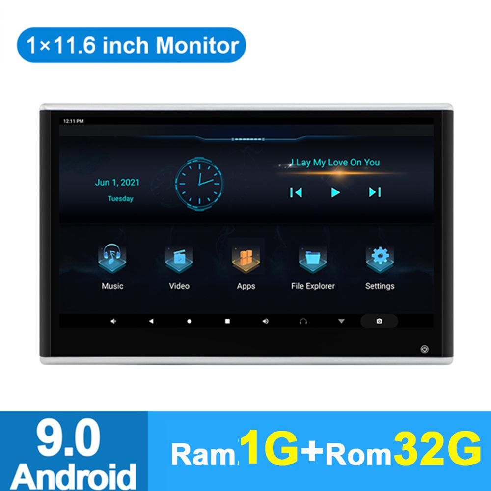 Автомобильный монитор для подголовника Android с разъемом, Автомобильное устройство развлечений для задних сидений MP5