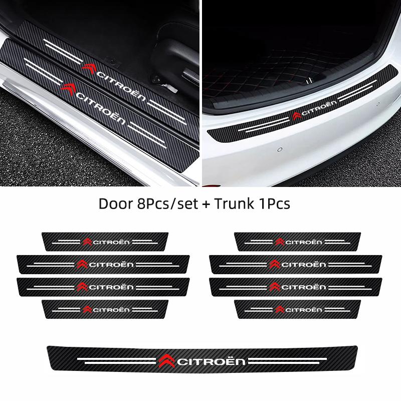 AHK1 Car Door Sill Protector Stickers Threshold Non-slip Pad Mat For Citroen Celysee C6 C3 C5 C1 C2 C4 Aircross Picasso Cactus Berlin