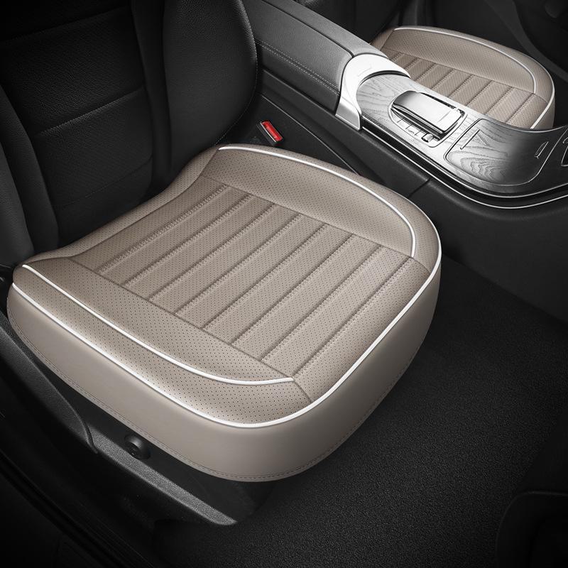 Комплект кожаных чехлов для автомобильных сидений 3D, цельный, без спинки, дышащий, универсальный, подходит для всех сезонов, маленький размер