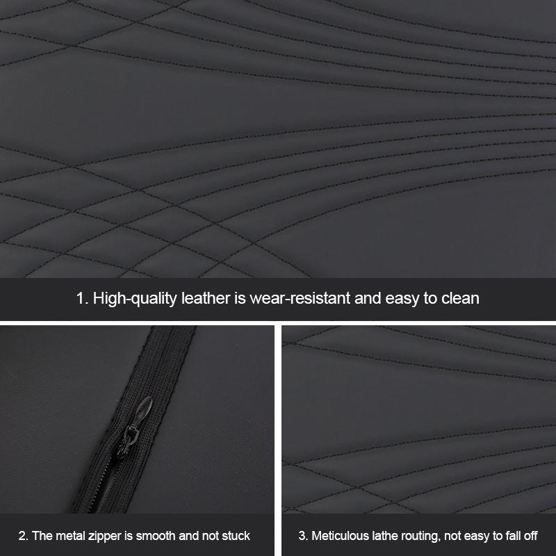 SEAMETAL Подушка подлокотника из ПУ кожи, защитная накладка на подлокотник, универсальная подушка для подлокотника центральной консоли автомобиля, сиденье-бокс с сумкой для хранения, стайлинг автомобиля