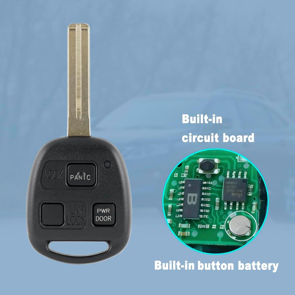 Замена брелока-пульта подходит для Lexus RX330 RX350 RX400h 2004 2005 2006 2007 2008 2009 HYQ12BBT (Упаковка из 2 шт.)