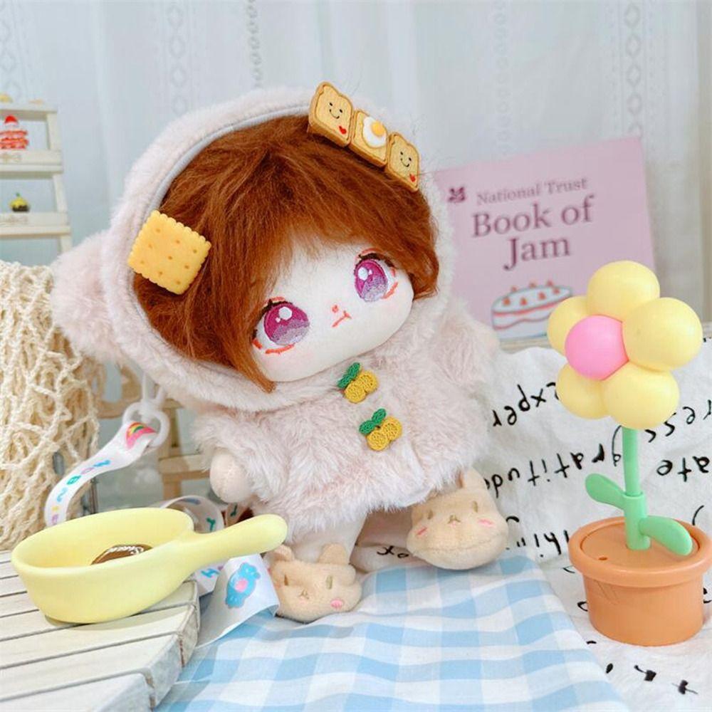 Мини-кукольная одежда, обувь, комбинезоны с милым медведем, сумки, новые пушистые толстовки с капюшоном, 20 см, хлопковые набивные куклы