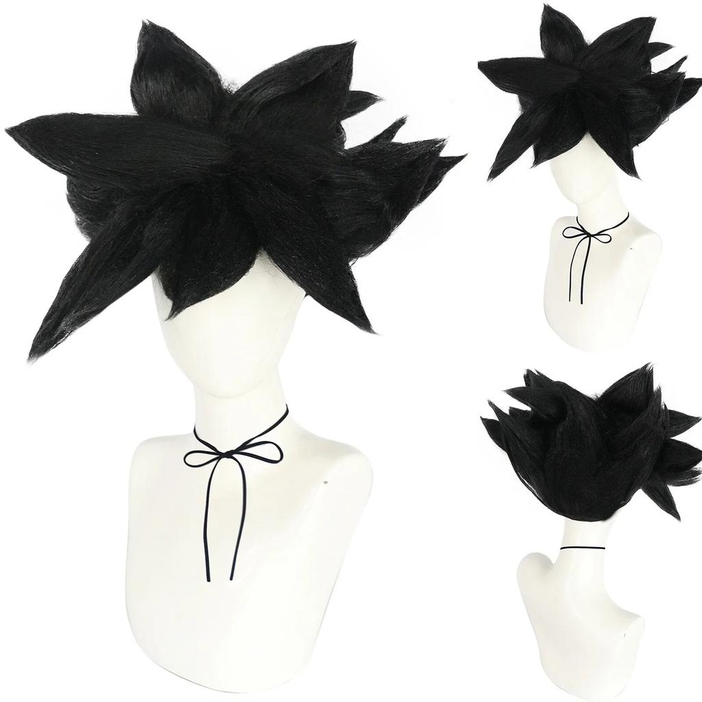 Взрослый аниме синтетический Dragon Ball Z Saiyan Son Goku Gogeta Vegetto косплей парик для Хэллоуина и Рождества Косплей