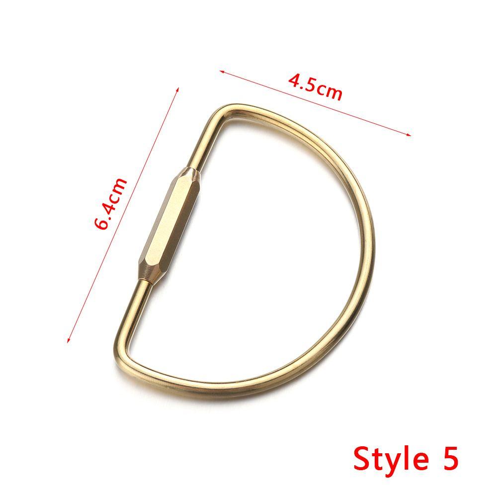 Unique DIY Craft Tools Whistle Ruler Pendant Key Ring Brass Keychain Jewelry Accessories