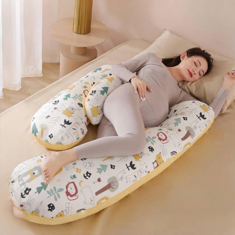 J-Shaped Pregnant Women's Waist Pillow Soft Comfort Pregnancy Pillow Abdominal Support During Pregnancy Cushion Maternity Pillow
