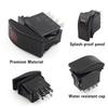 GZYF 5 pin 308-1038 Onan Cummins 308-1038 RV Generator Rocker ABS Start Stop Switch Button Red Lens for RV Toggle Switches for Cars Trucks Boats Auto
