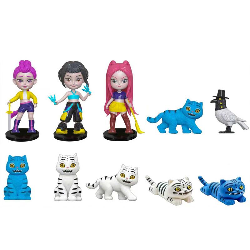 Фигурка Kpop Охотники на демонов Фигурки KPop Охотники на демонов Фигурки Huntrix Игрушка Derpys Тигр Руми Мира Зои Sus Фигурка Украшение