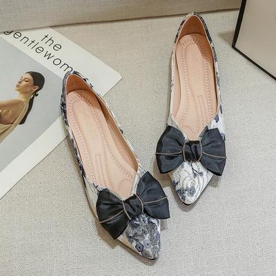 Туфли на плоской подошве женские туфли на плоской подошве новые этнические туфли-лодочки с заостренным носком большие женские туфли женские рабочие туфли удобные для работы