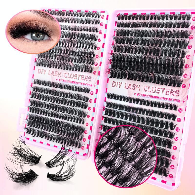 Segmented Eyelash Lash Extension Kit With 2 in 1 Bond And Seal Glue Long Lasting Hold For DIY Grafting Use